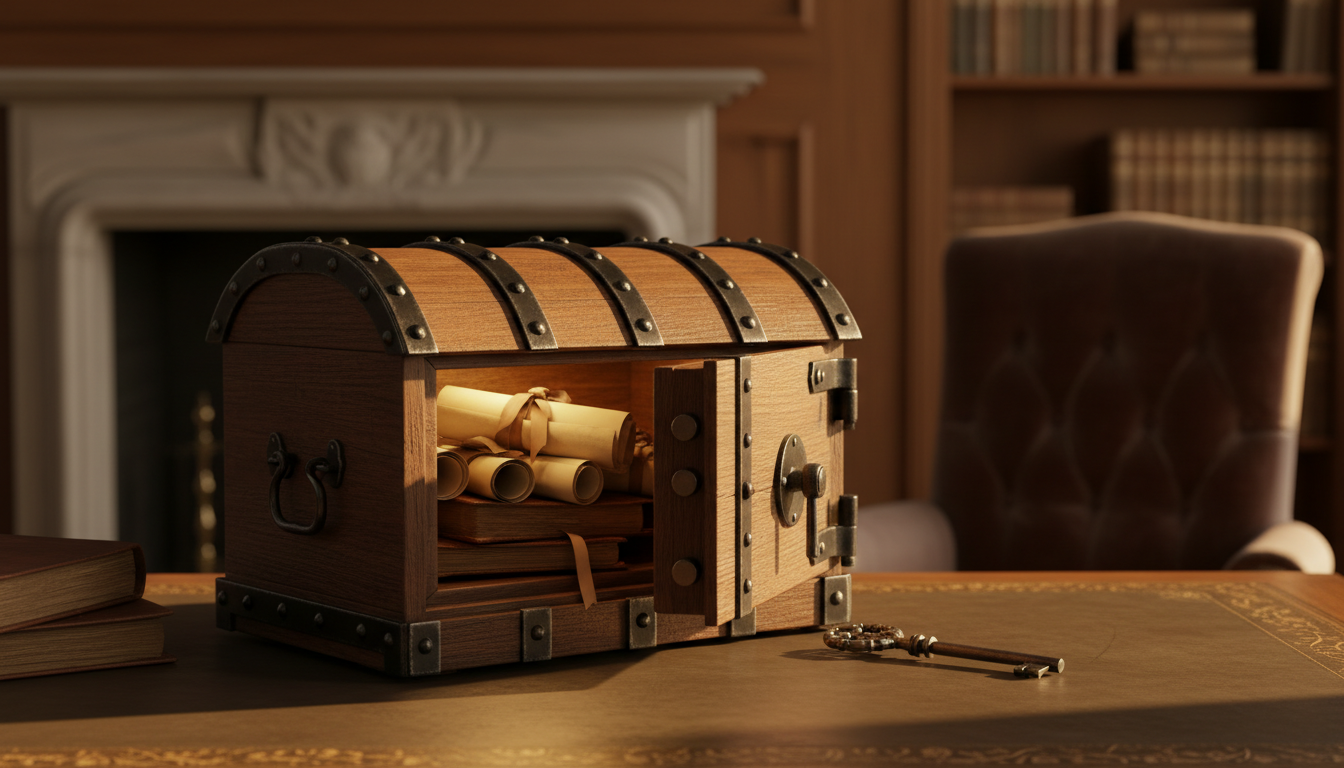 Couple meeting with an estate attorney to discuss a living trust