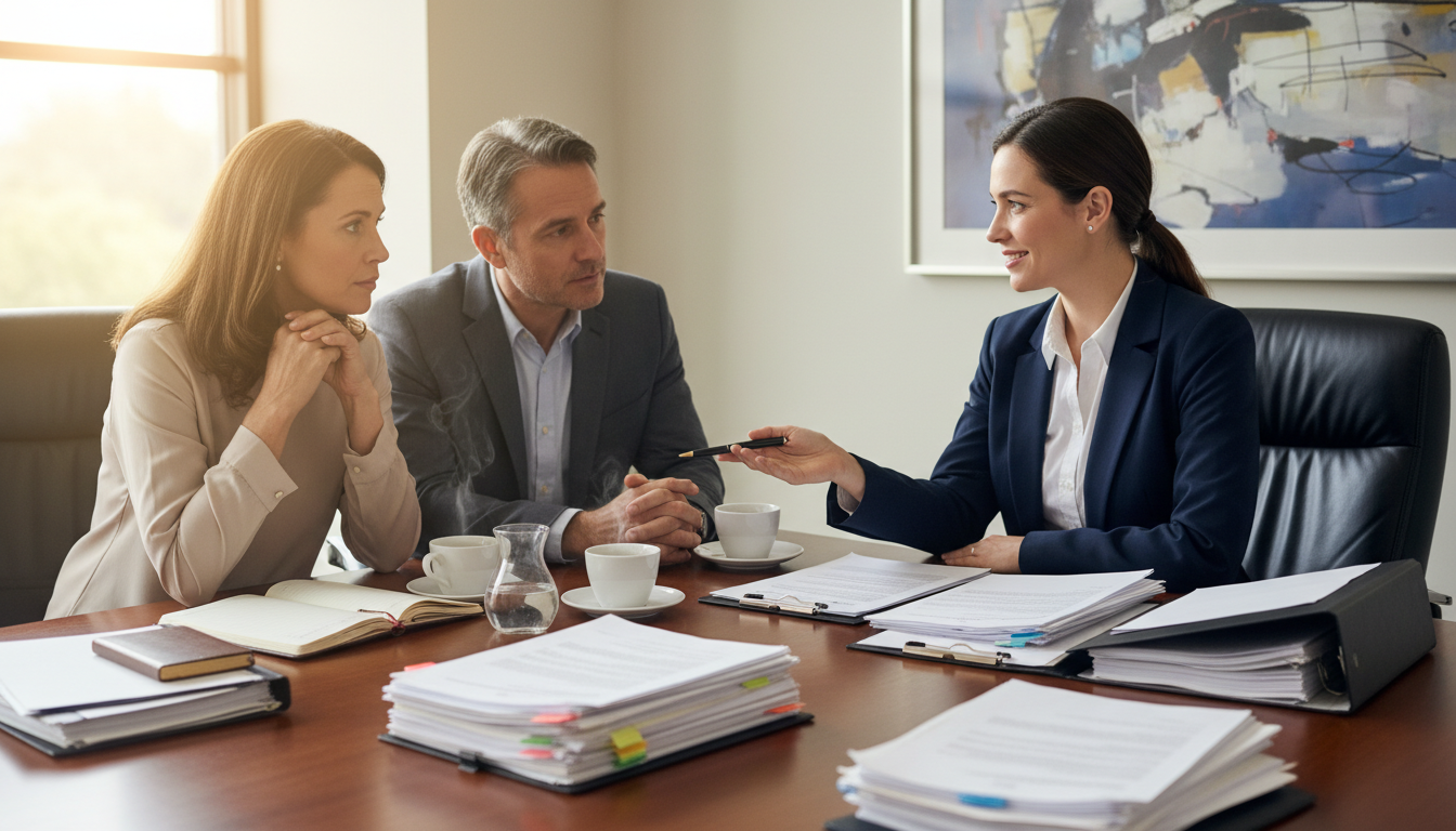 Attorney providing compassionate guidance on estate settlement documents